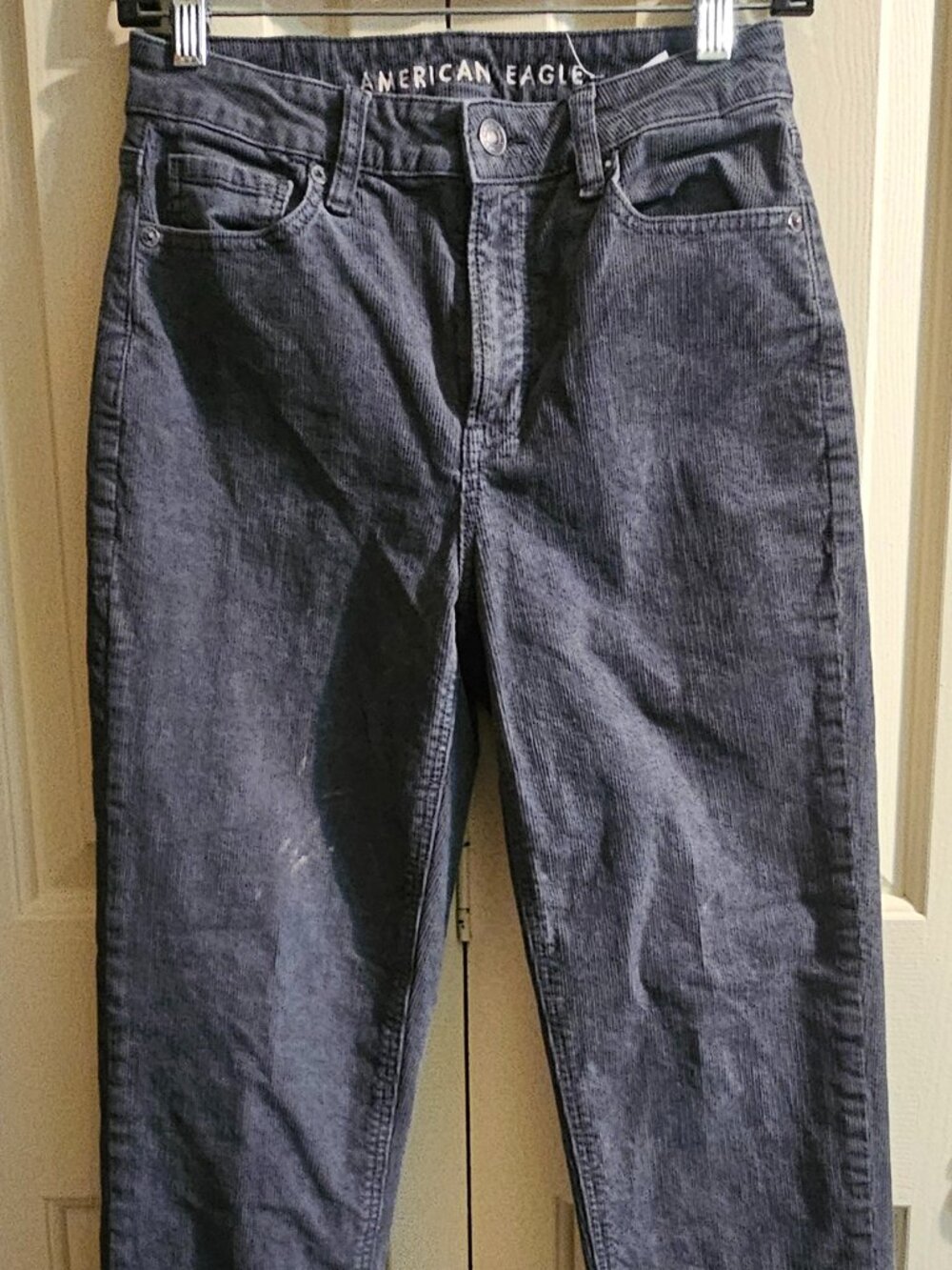 American Eagle Corduroy Pants Women’s Size 2 Gray Stretch